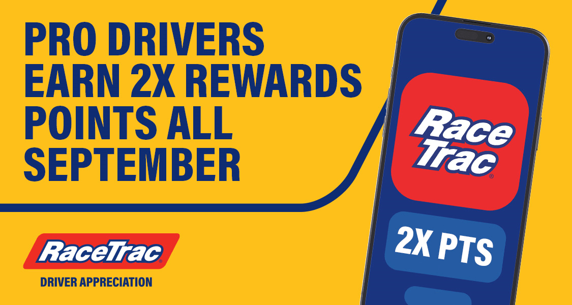 Pro Drivers Earn 2x Rewards Points All September